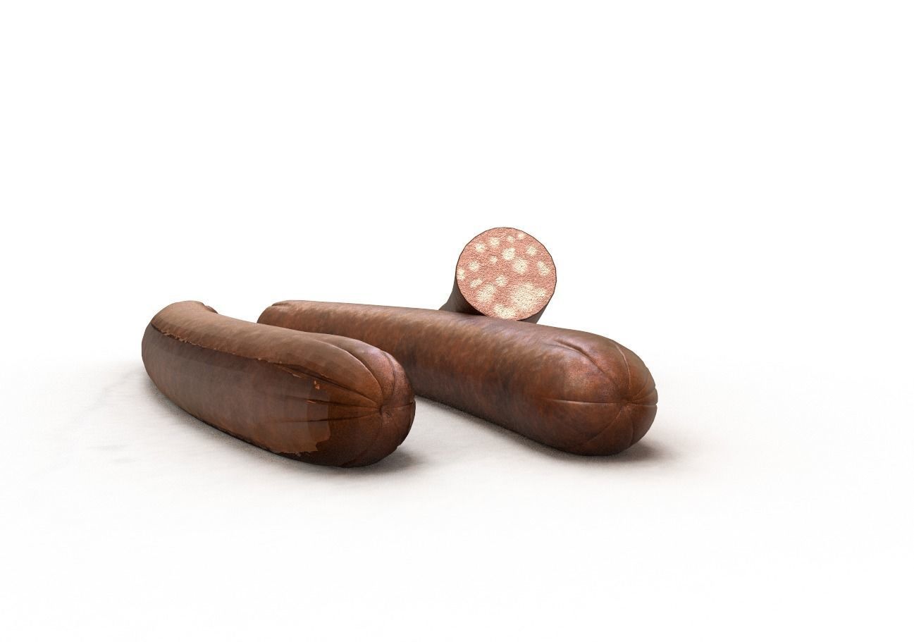 Sausages 3D model_2