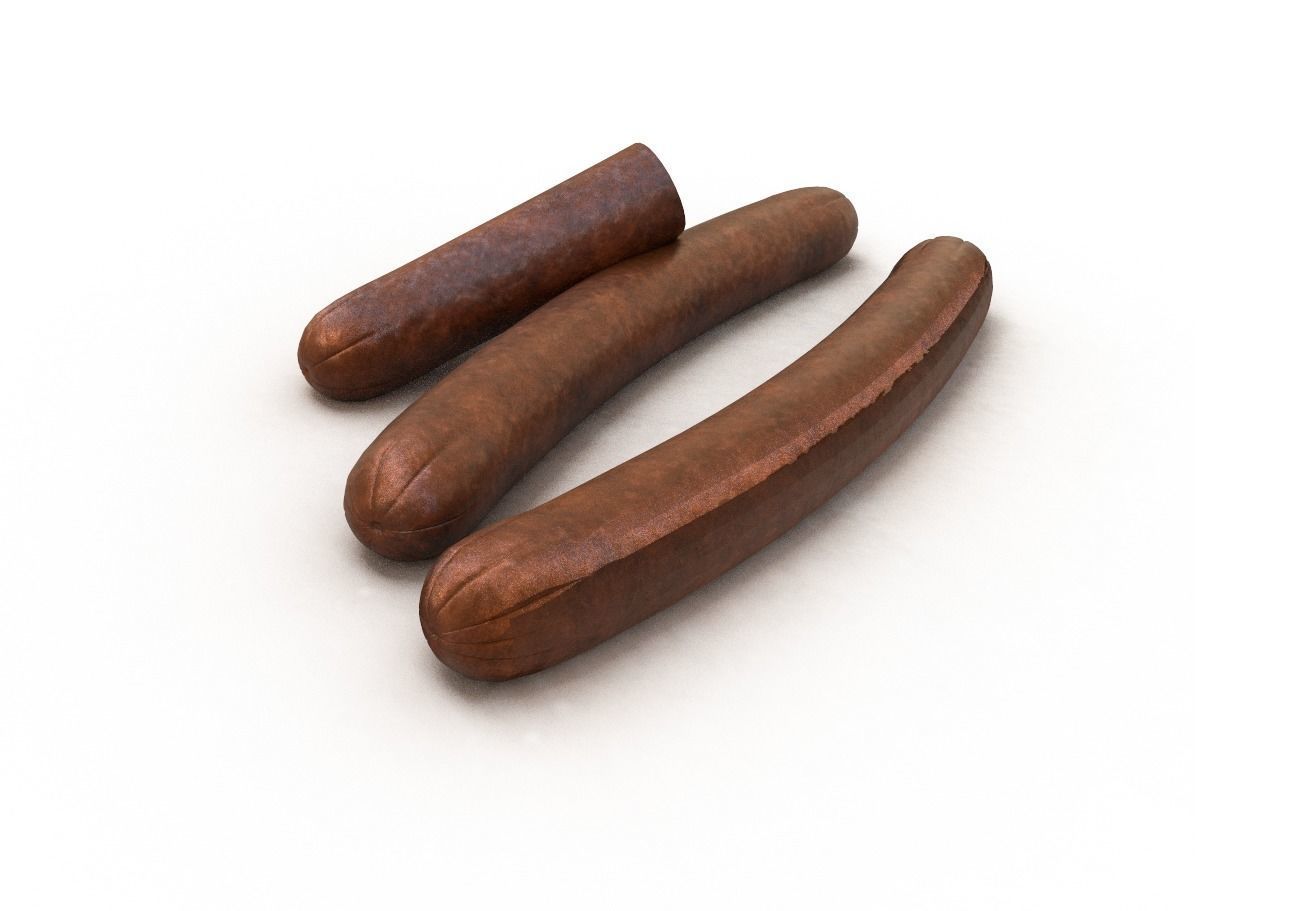 Sausages 3D model_3