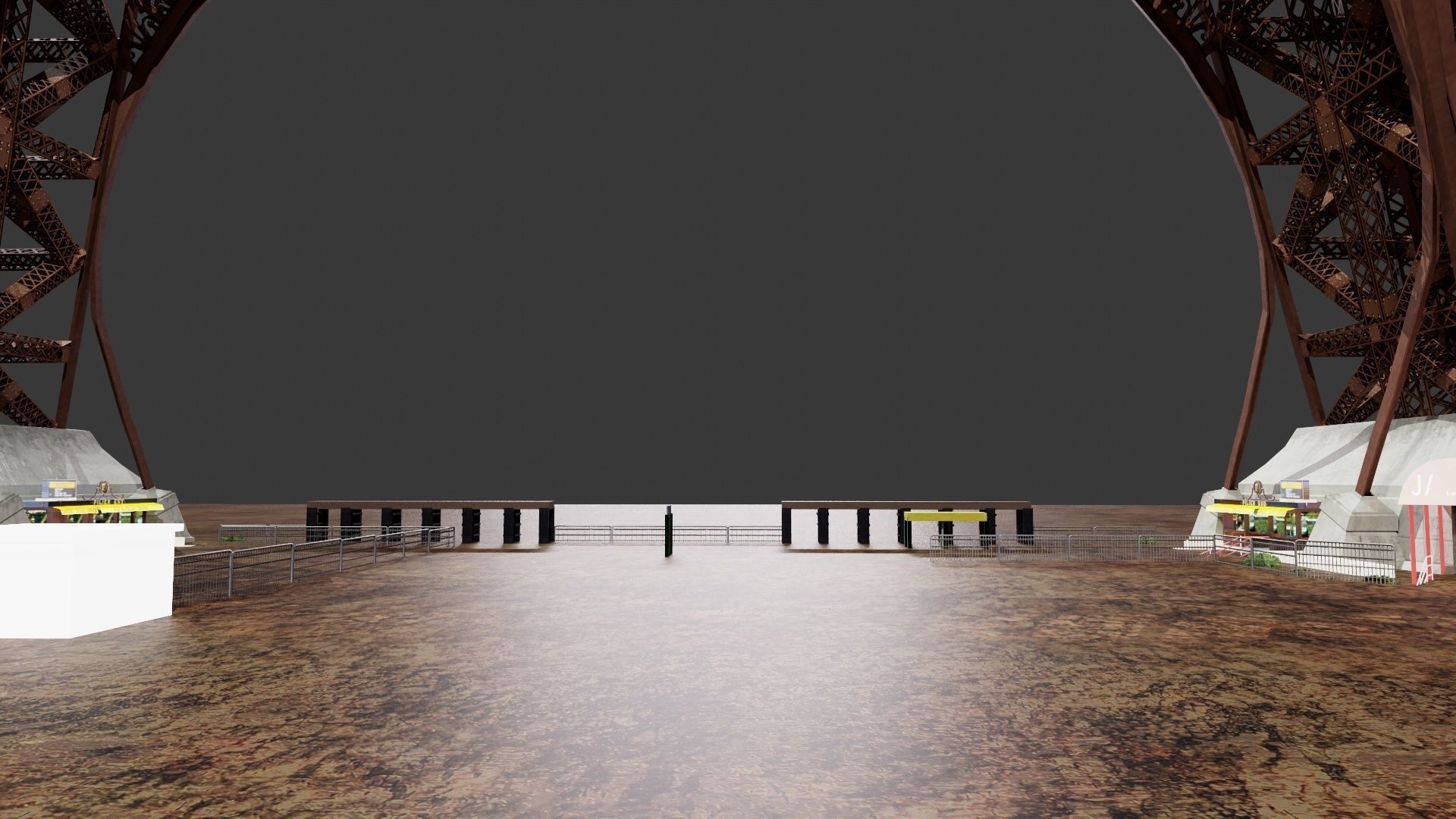 Eiffel Tower Low-poly 3D model_3