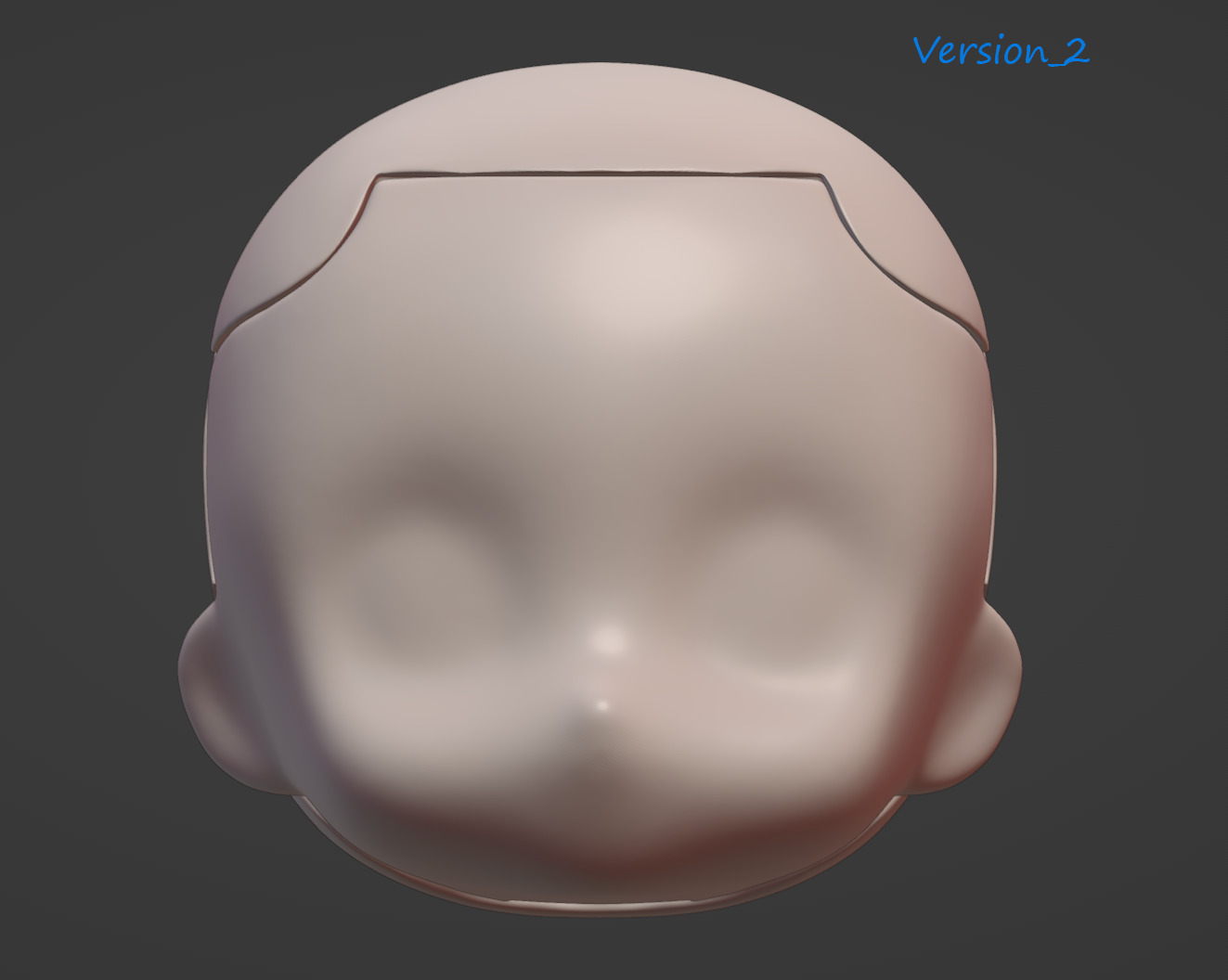 Nendoroid head  3D print model_2