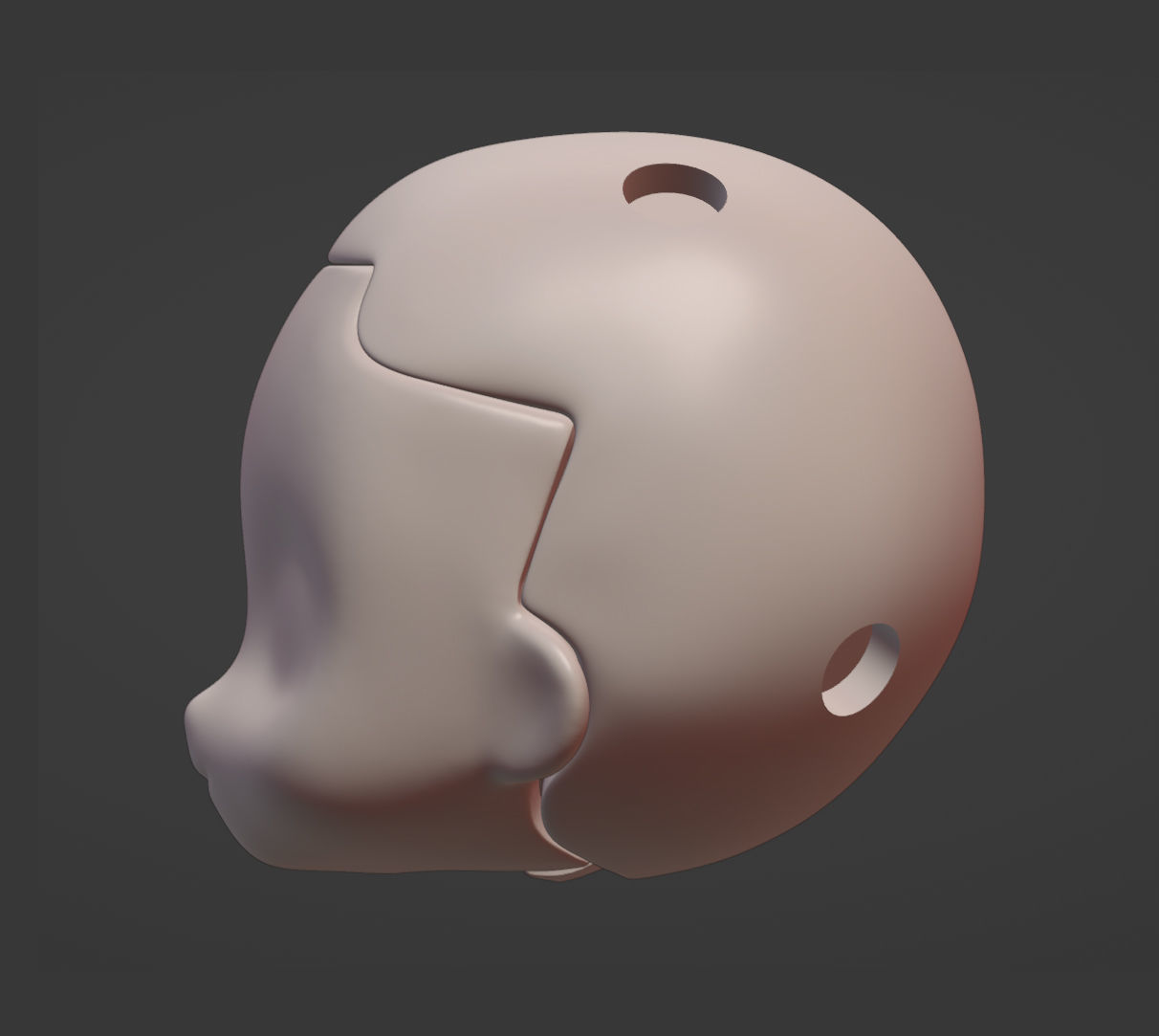 Nendoroid head  3D print model_4