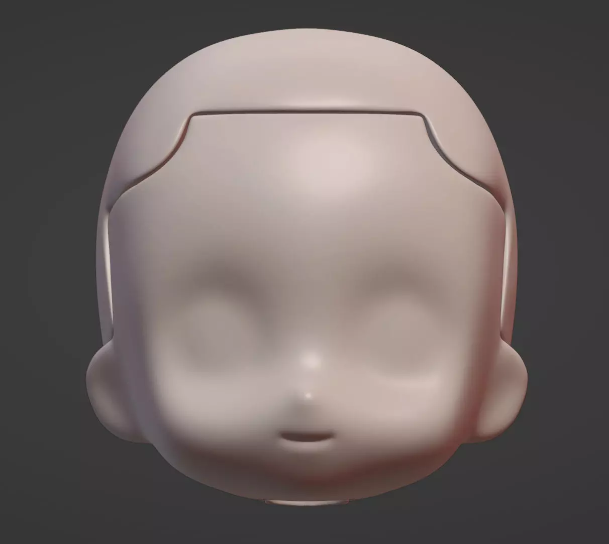 Nendoroid head  3D print model_0