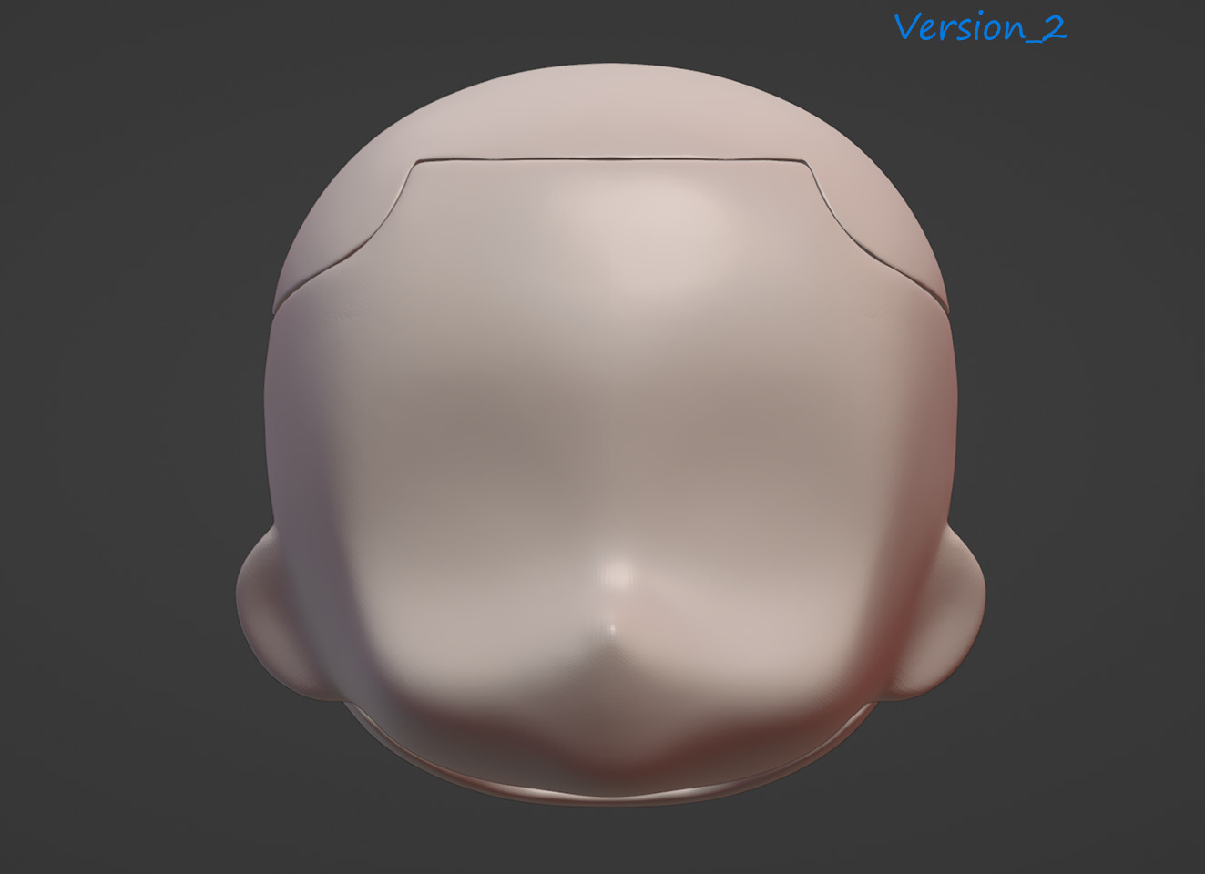 Nendoroid head  3D print model_1
