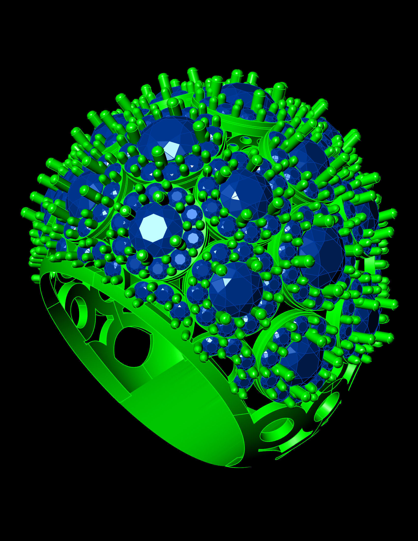 Special Ring A23 3D print model_13