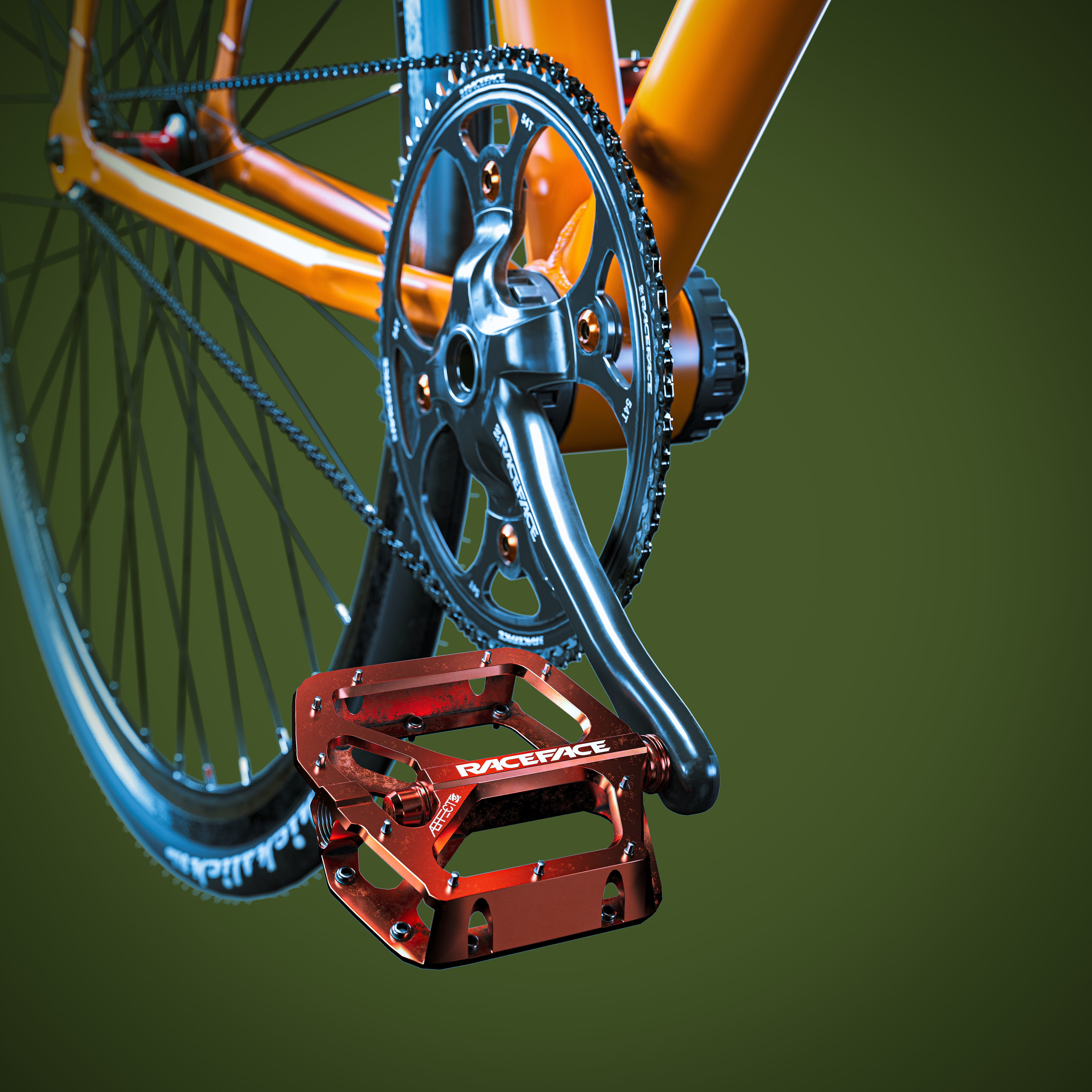 Fixed bike 3D model_7