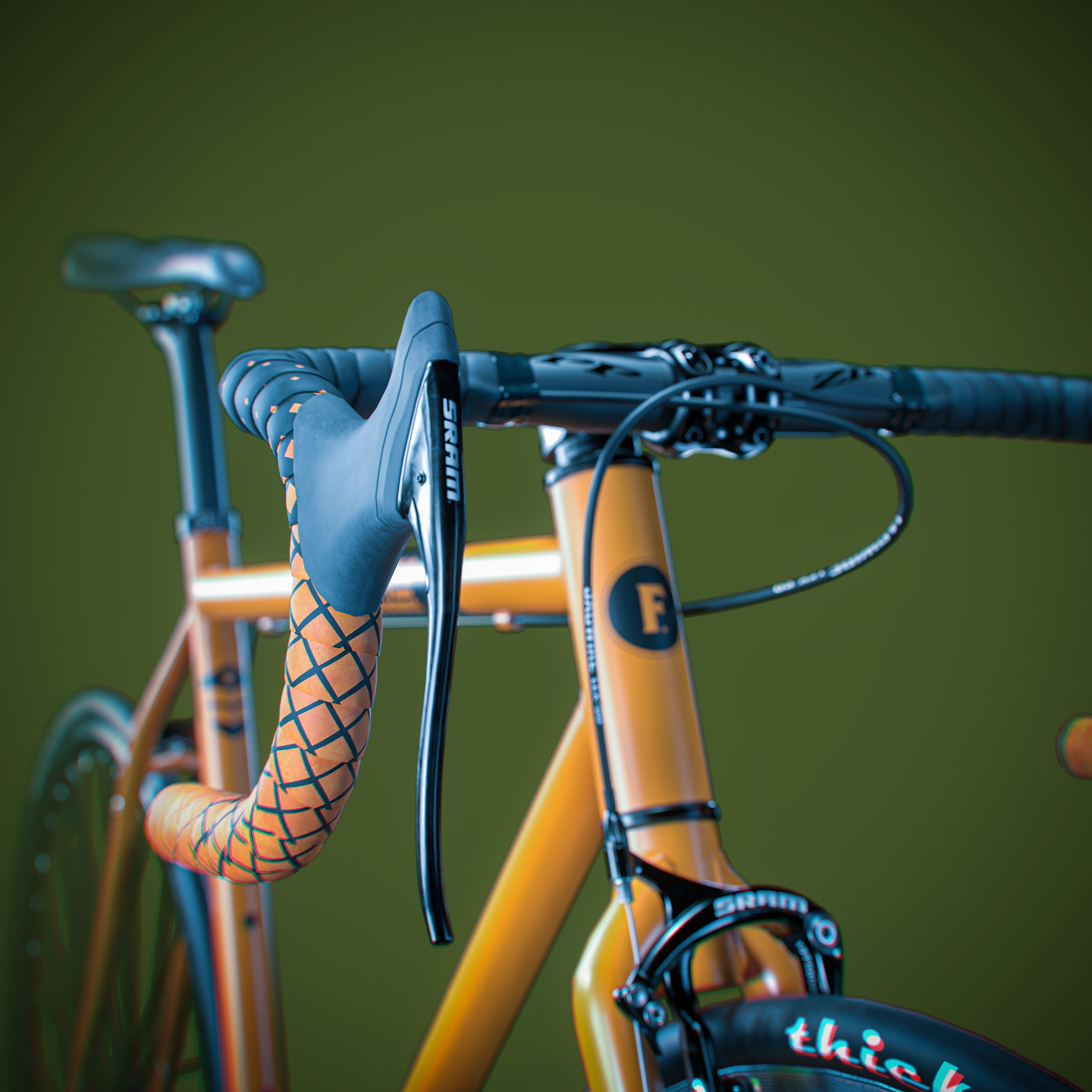 Fixed bike 3D model_17