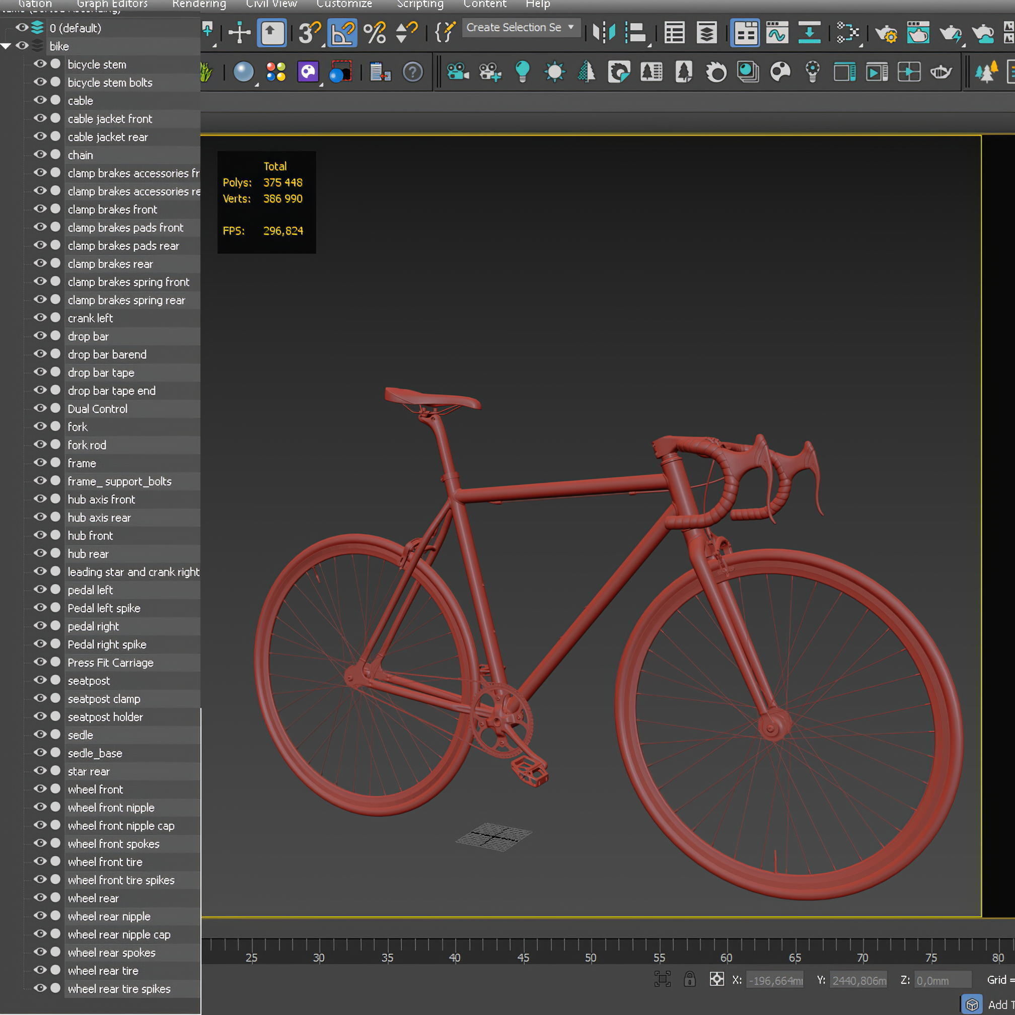 Fixed bike 3D model_20