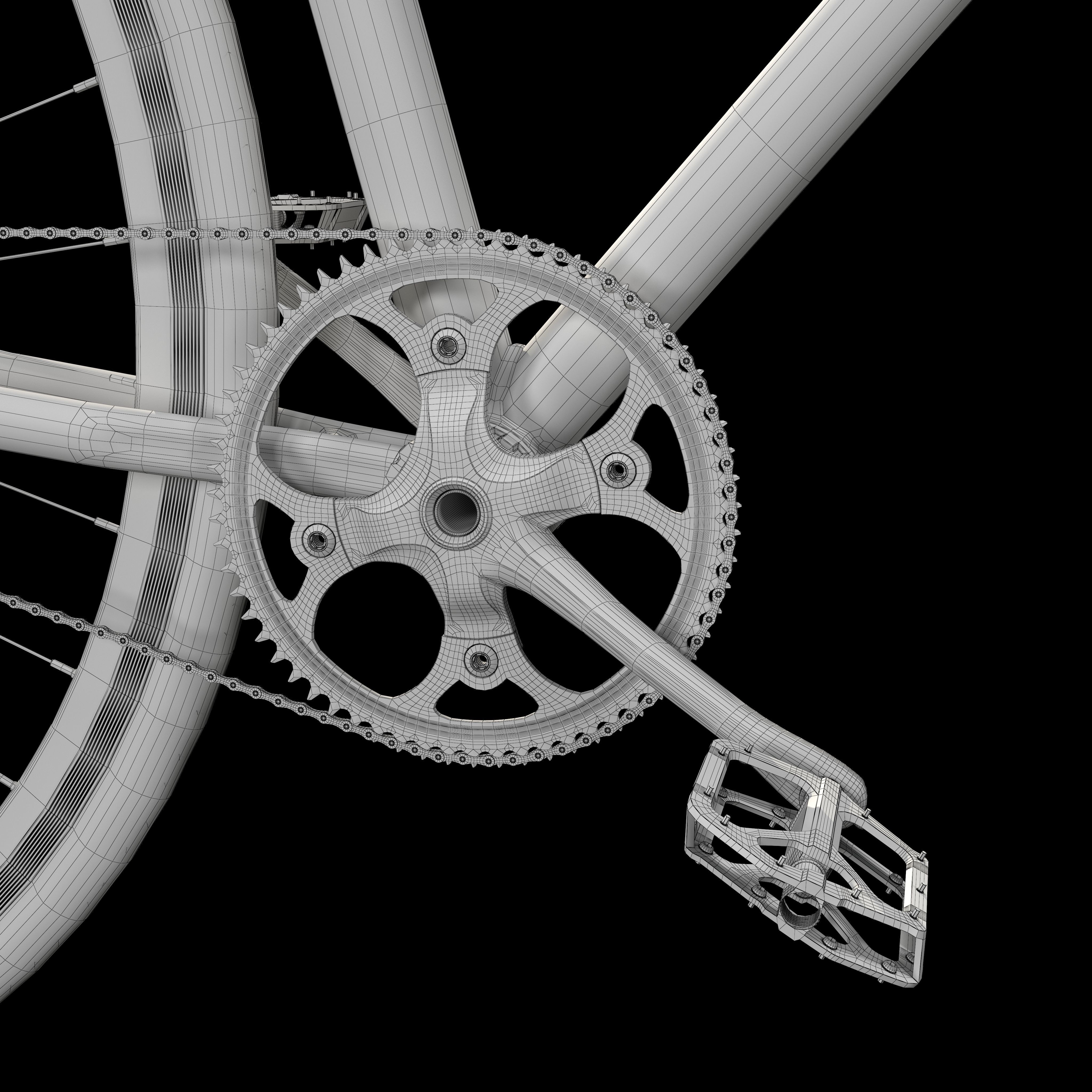 Fixed bike 3D model_101
