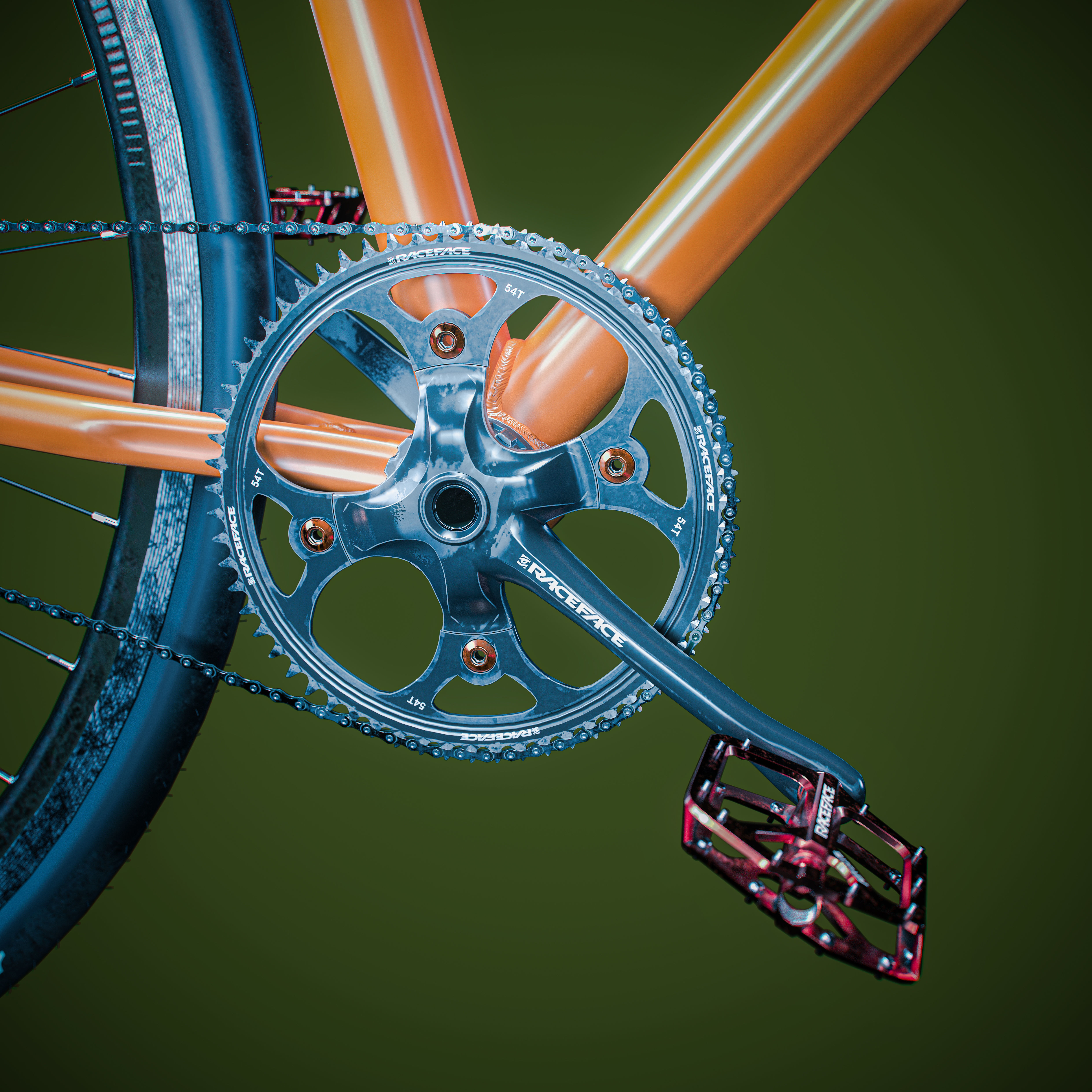 Fixed bike 3D model_8