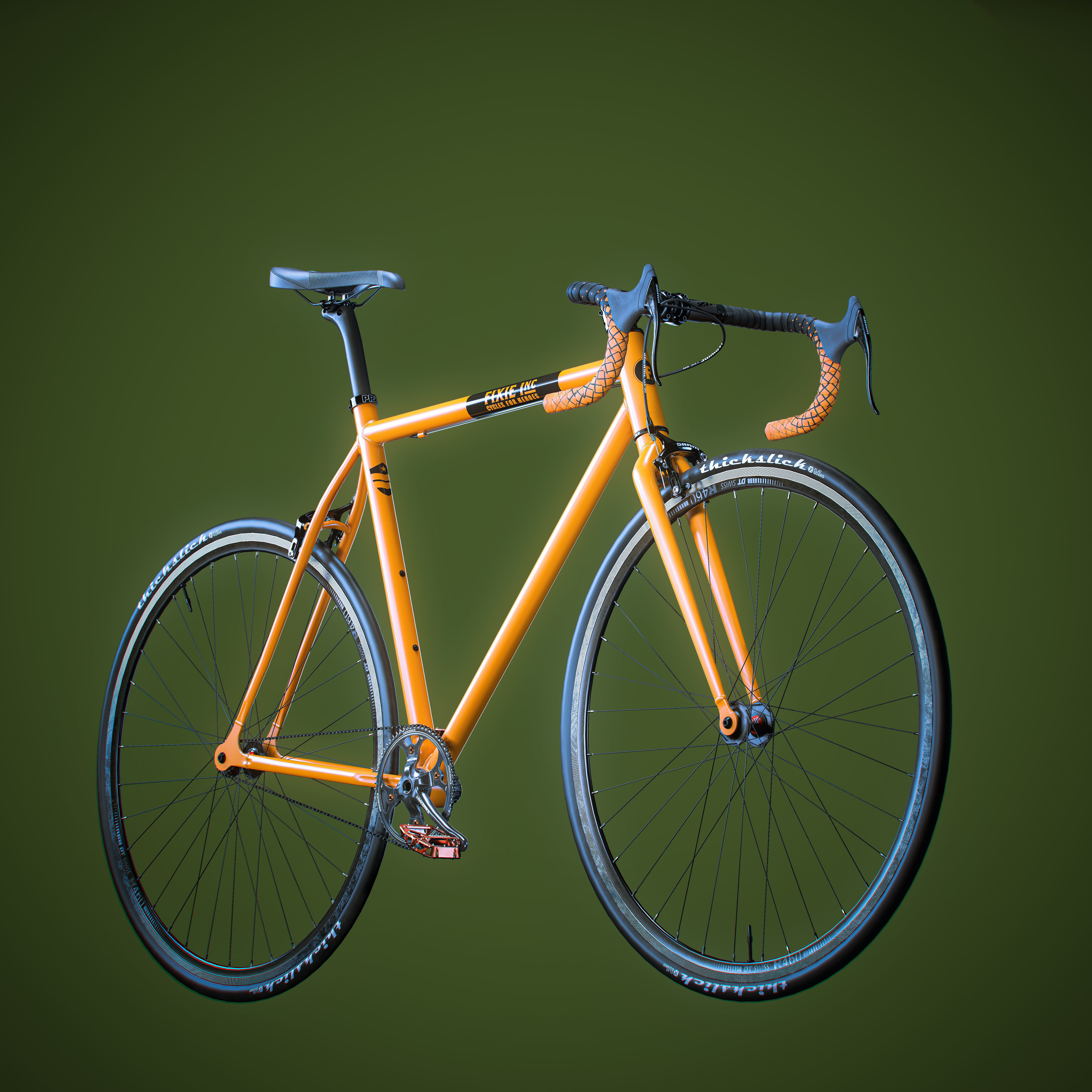 Fixed bike 3D model_6
