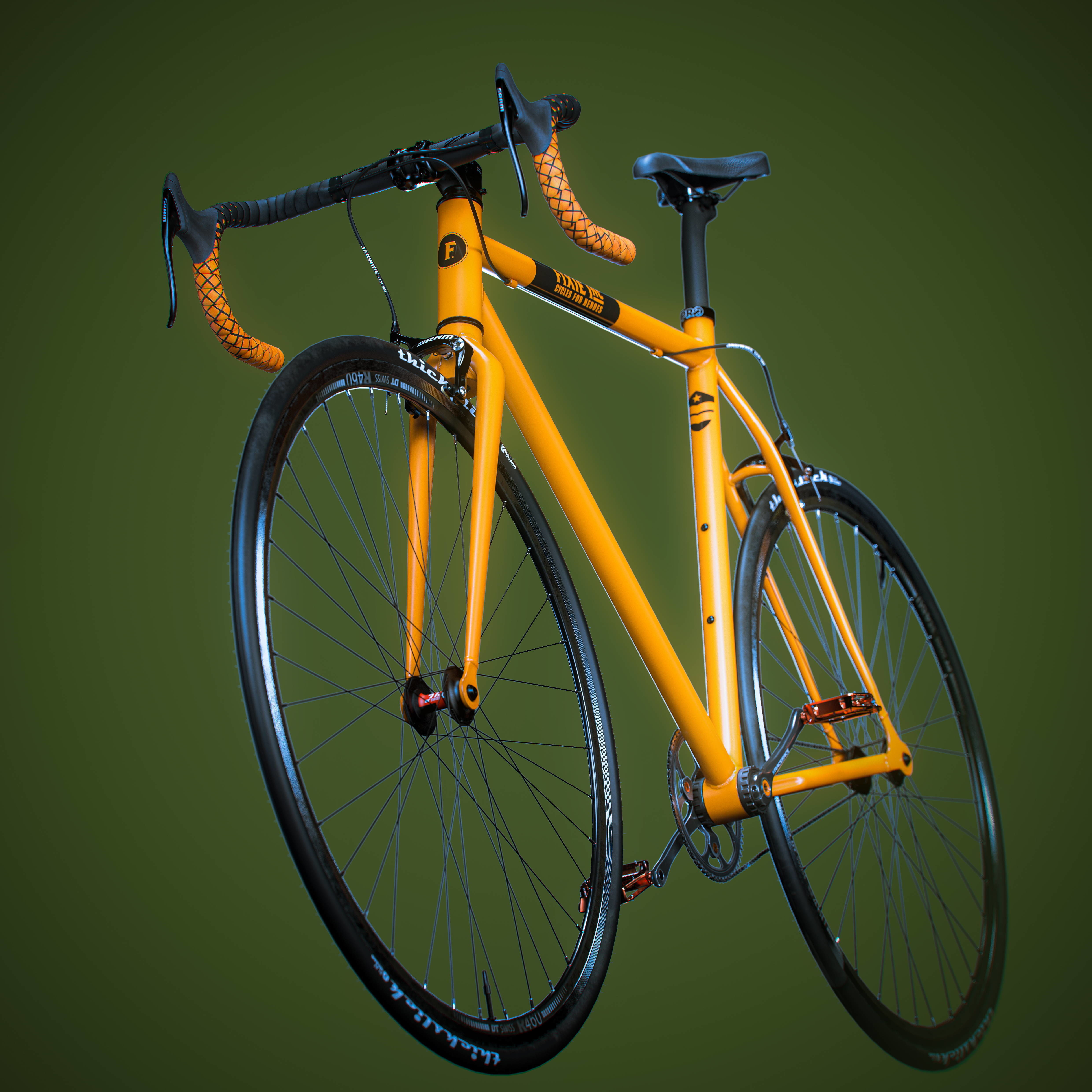 Fixed bike 3D model_5