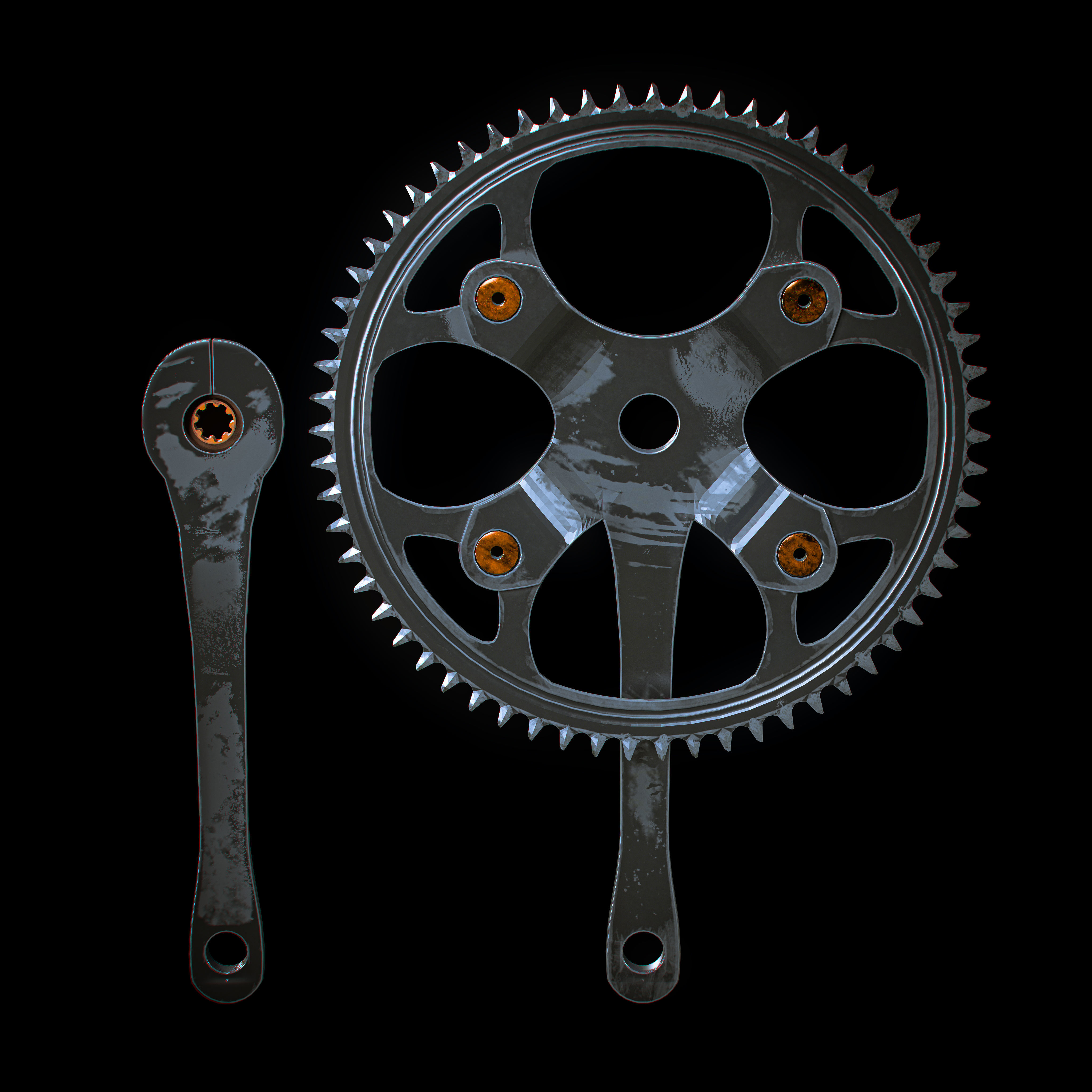 Fixed bike 3D model_45