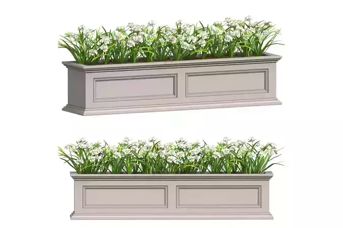 Window and Balcony Flower Box Pot