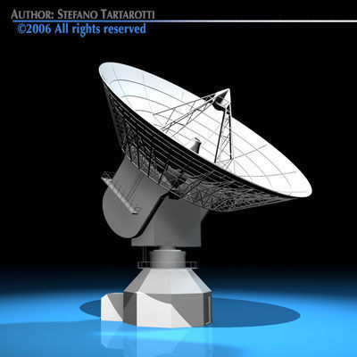Antenna satellite 3D model_1