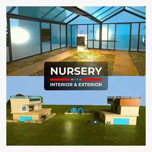 Plant Nursery Low-poly 3D model