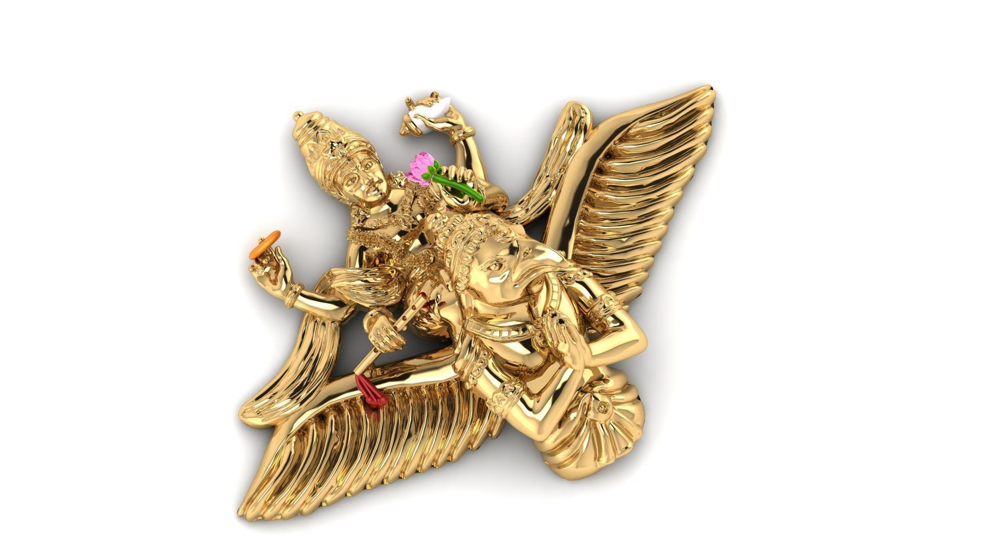 garuda pendent 3D print model 3D print model_8