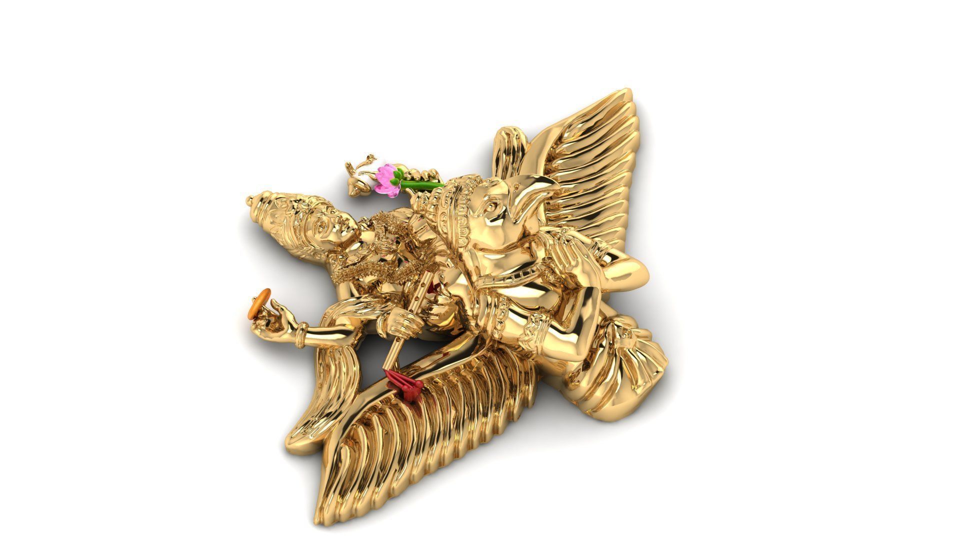 garuda pendent 3D print model 3D print model_7