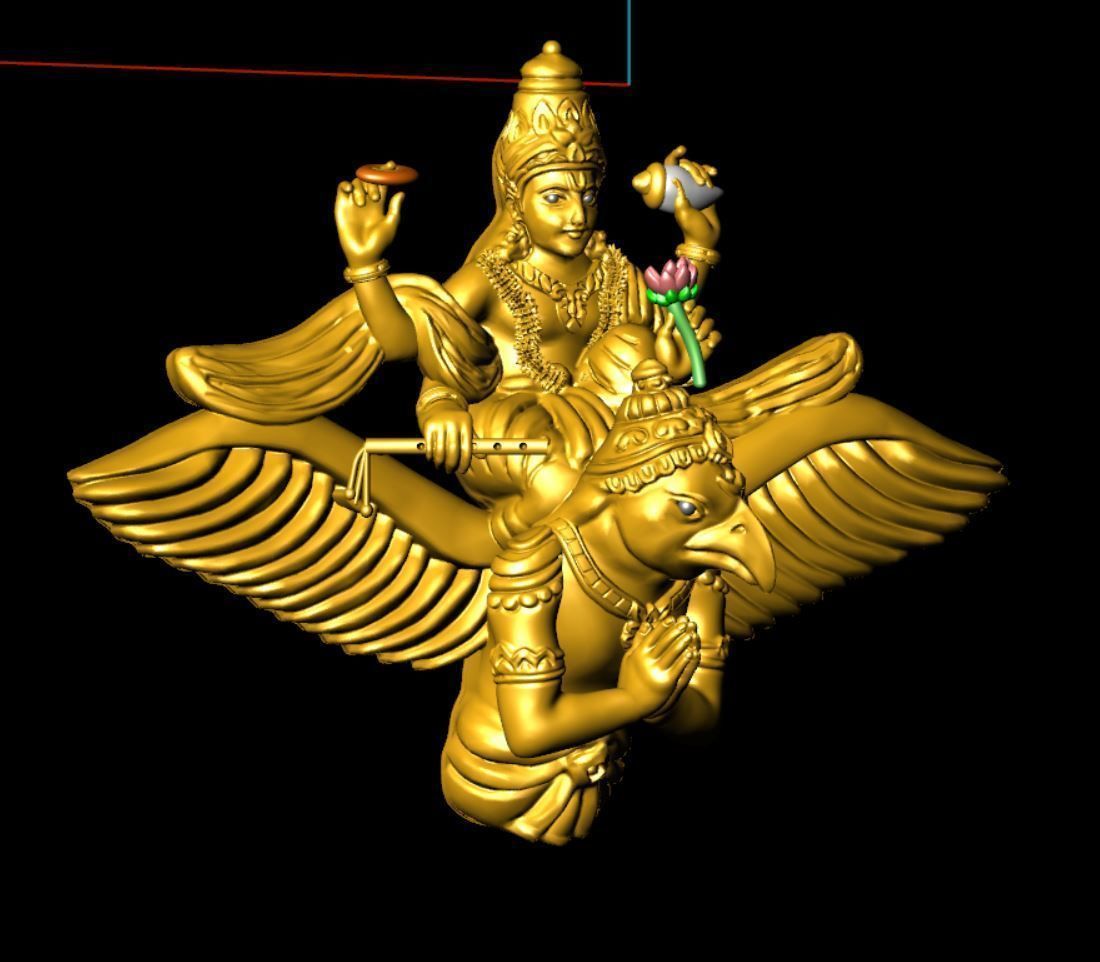 garuda pendent 3D print model 3D print model_1