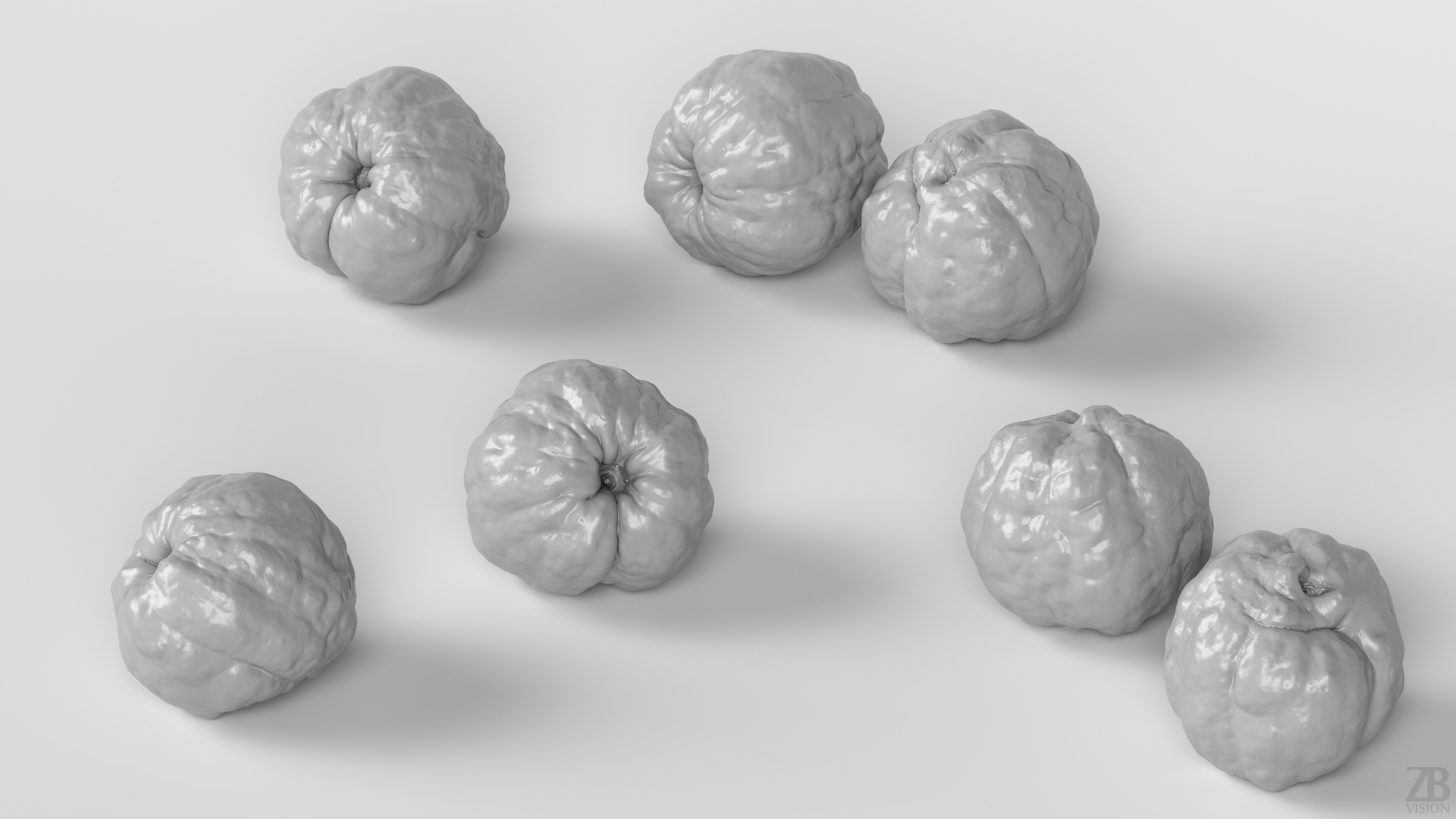 Chaenomeles 3D model_3