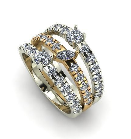 9 ring 3D print model_2