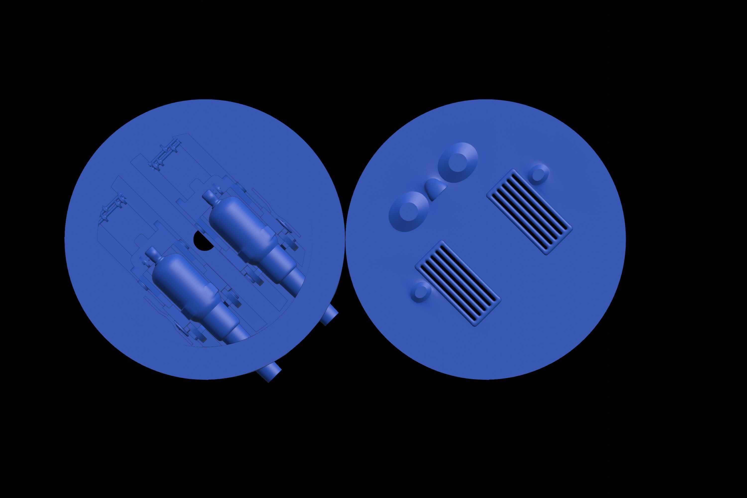 Turret Coles system RML gun 10-inch 18-ton 3D print model_6