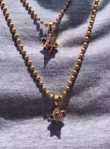32 star pendants 3D print model