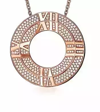  Tiffany Atlas Necklace X Closed Circle Pendant