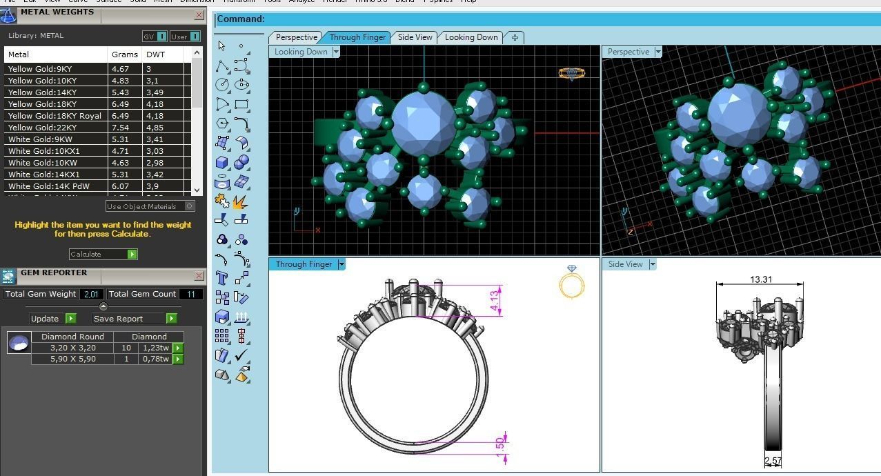 19 ring 3D print model_1