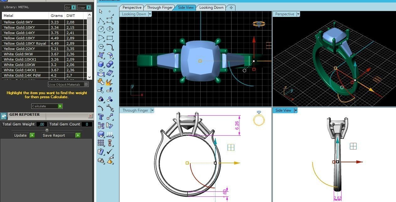 62 ring 3D print model_2