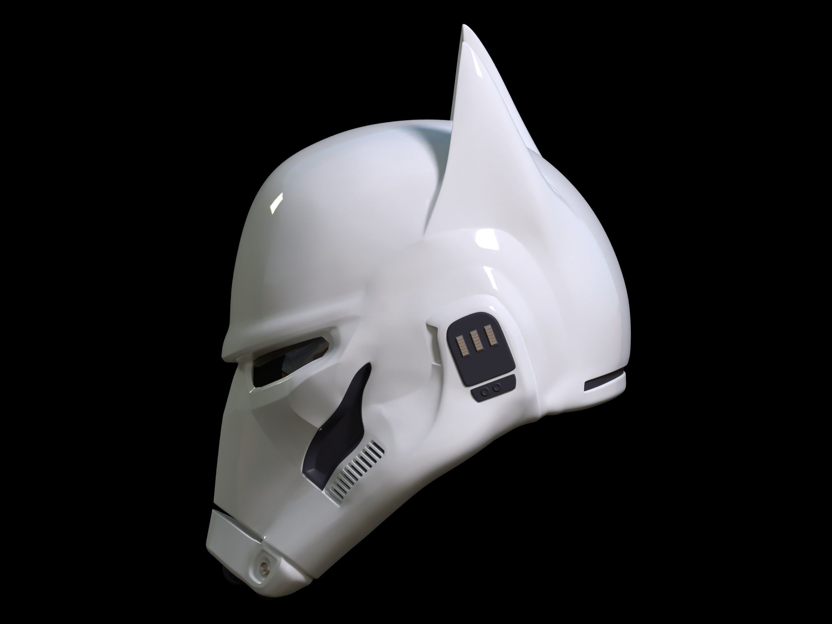Bat Trooper Helmet 3d print file 3D print model_2
