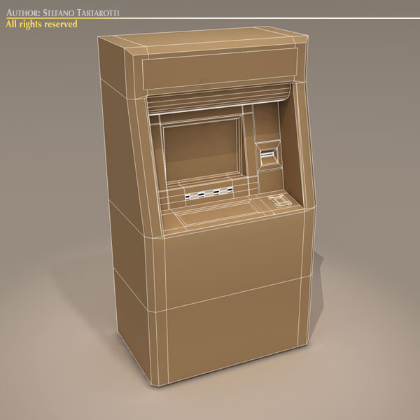 Biometric ATM 3D model_2