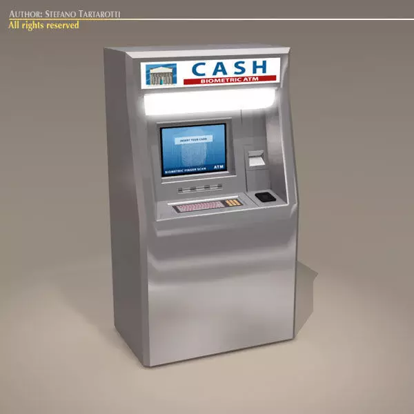 Biometric ATM 3D model_0