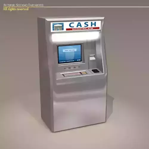 Biometric ATM 3D model