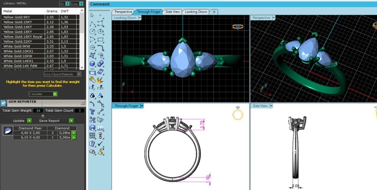 12 ring 3D print model_1