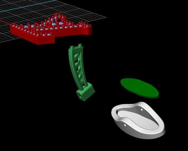 30 Louis Vuitton cufflink 3D print model_2