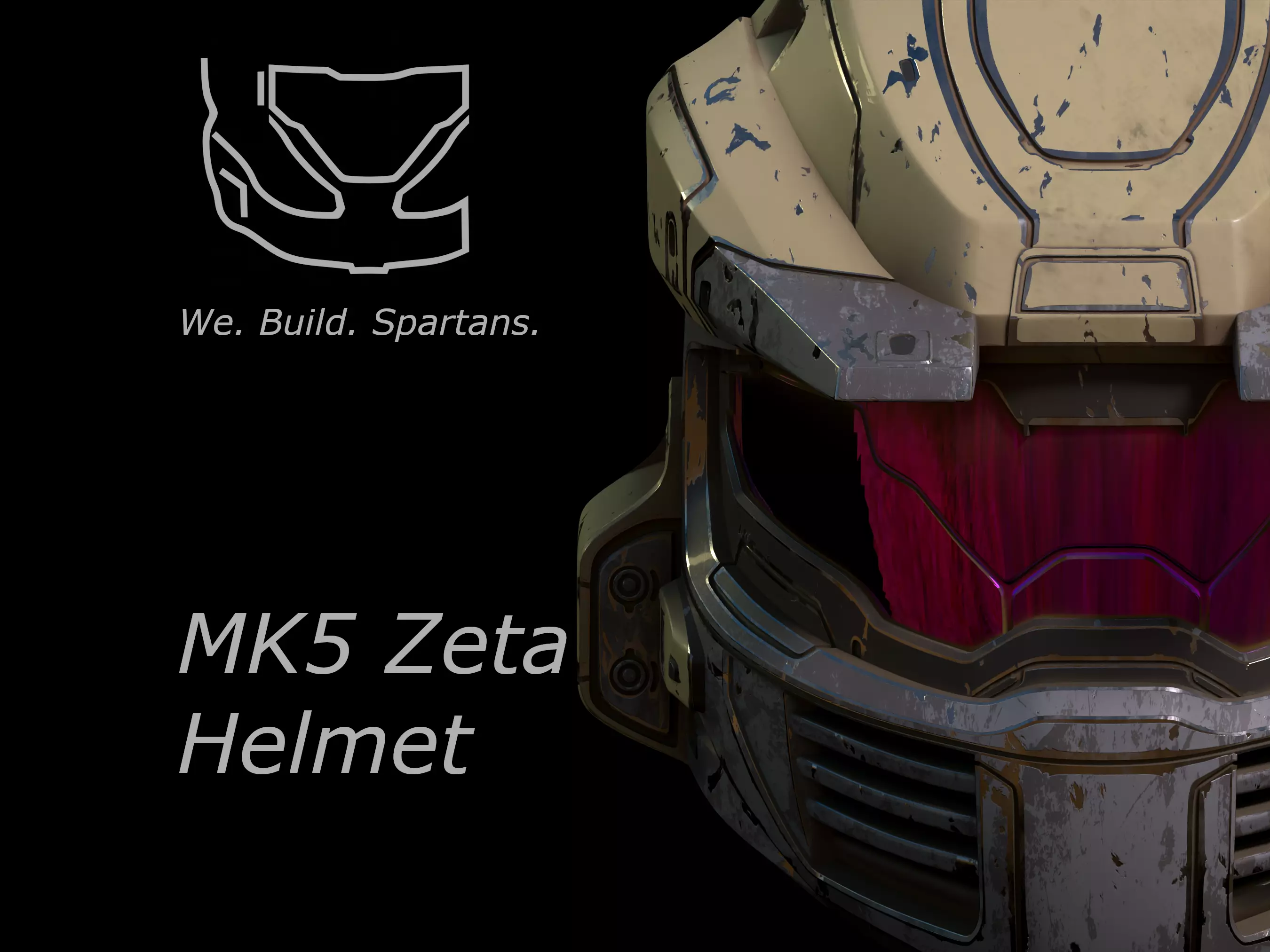 HALO MK V Zeta helmet 3d print file 3D print model_0