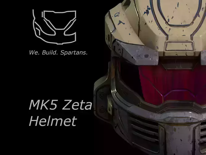 HALO MK V Zeta helmet 3d print file 3D print model