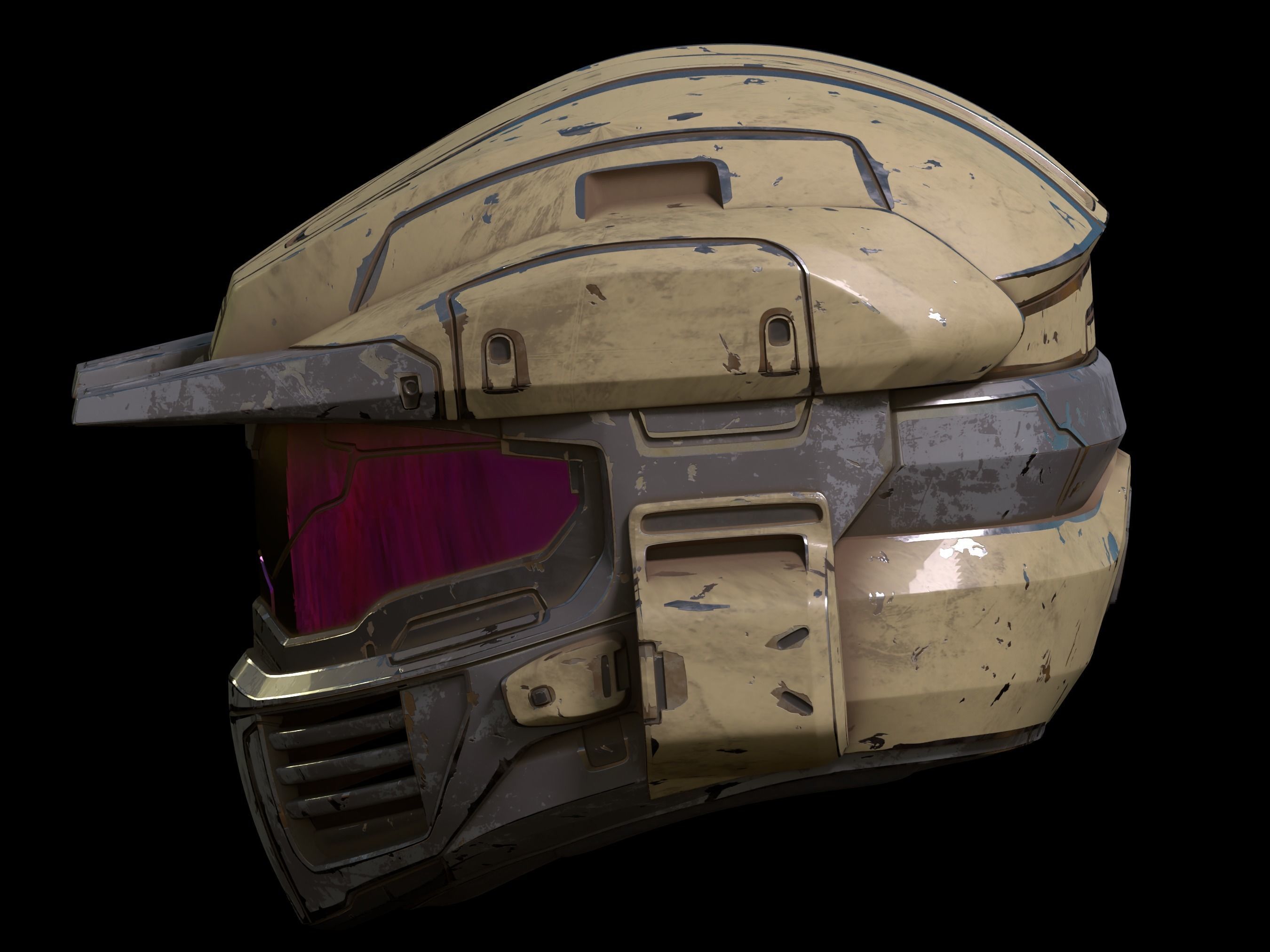 HALO MK V Zeta helmet 3d print file 3D print model_3