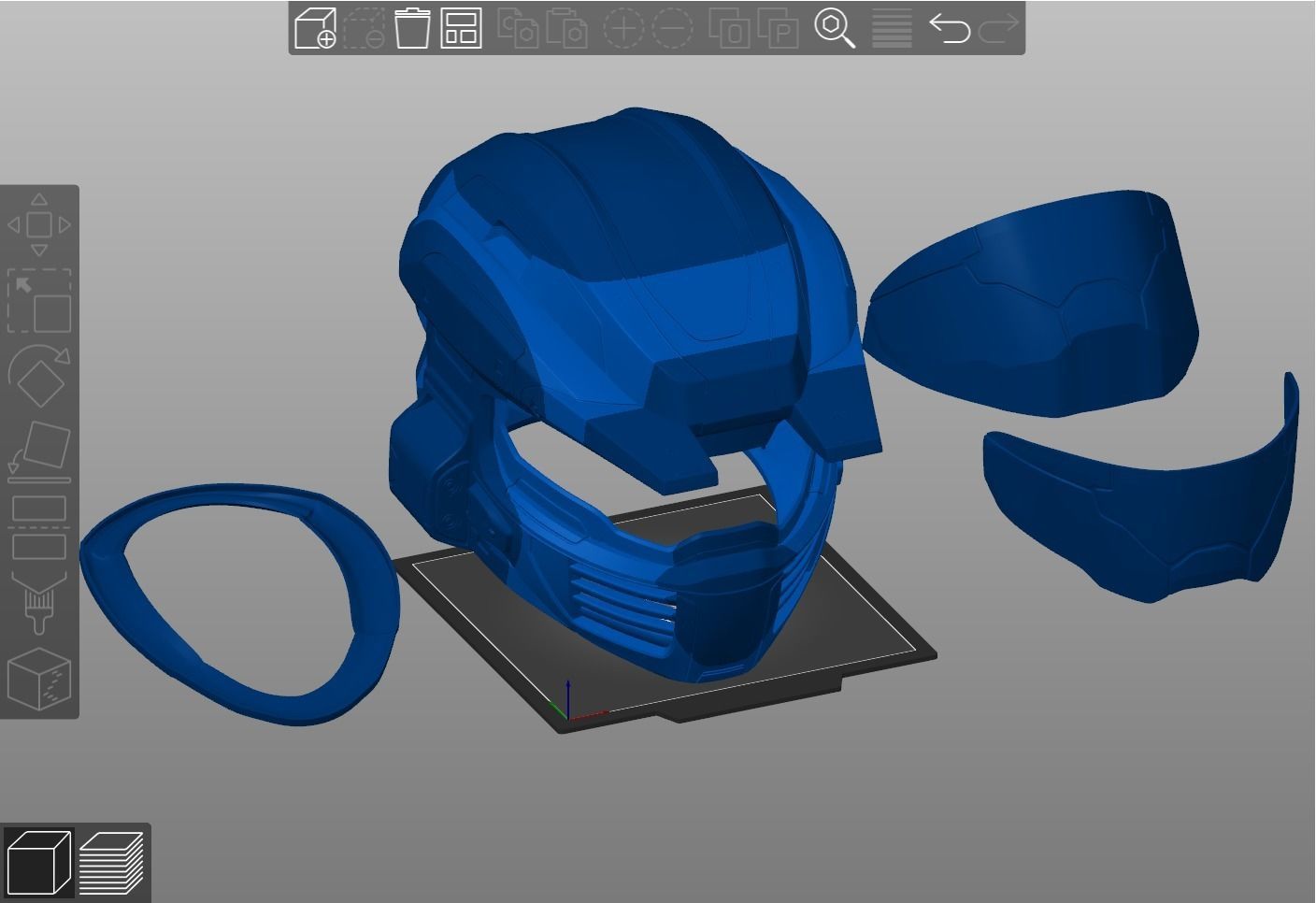HALO MK V Zeta helmet 3d print file 3D print model_6