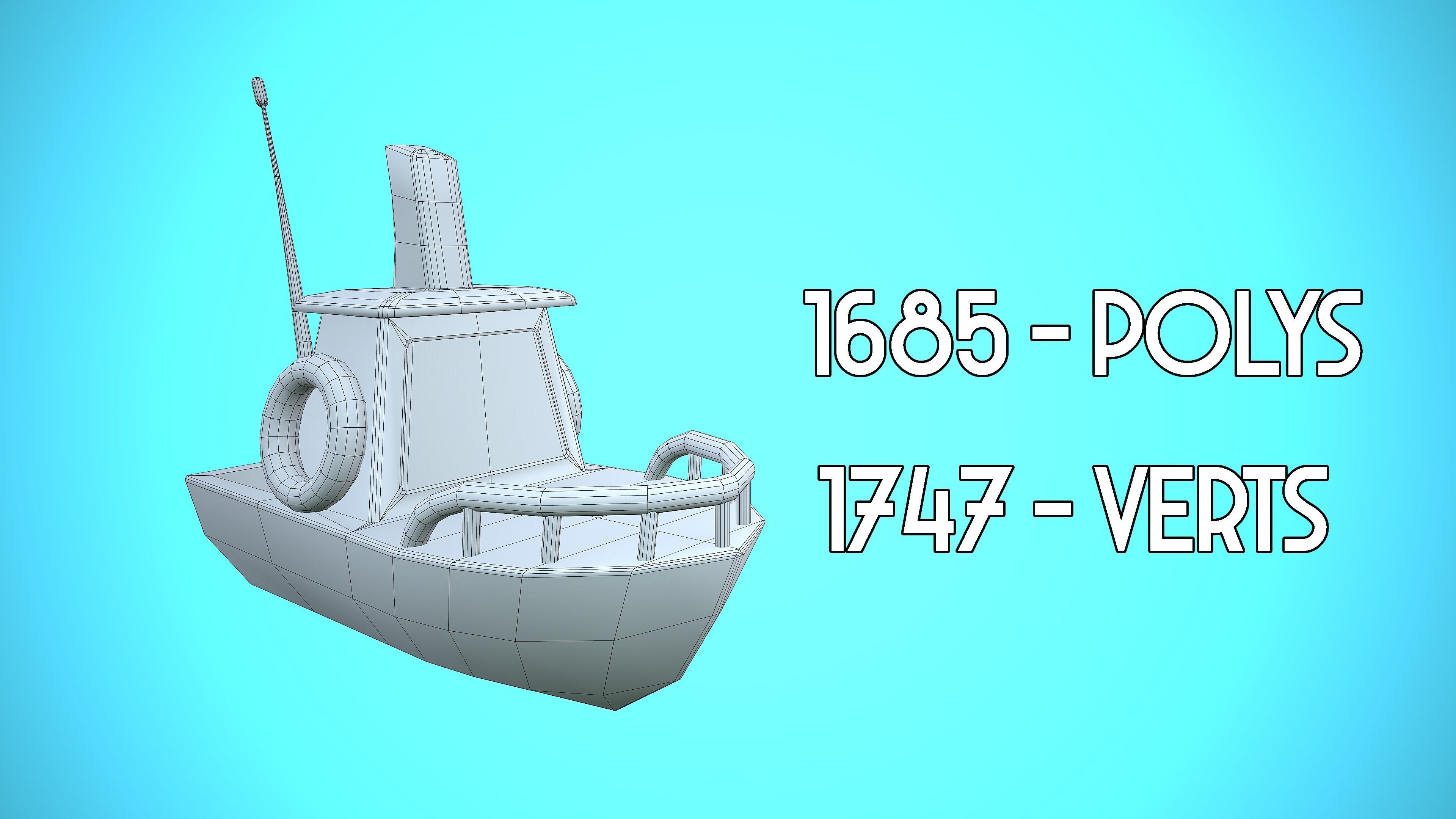 SHIP TOY CARTOON STYLIZED Low-poly 3D model_2