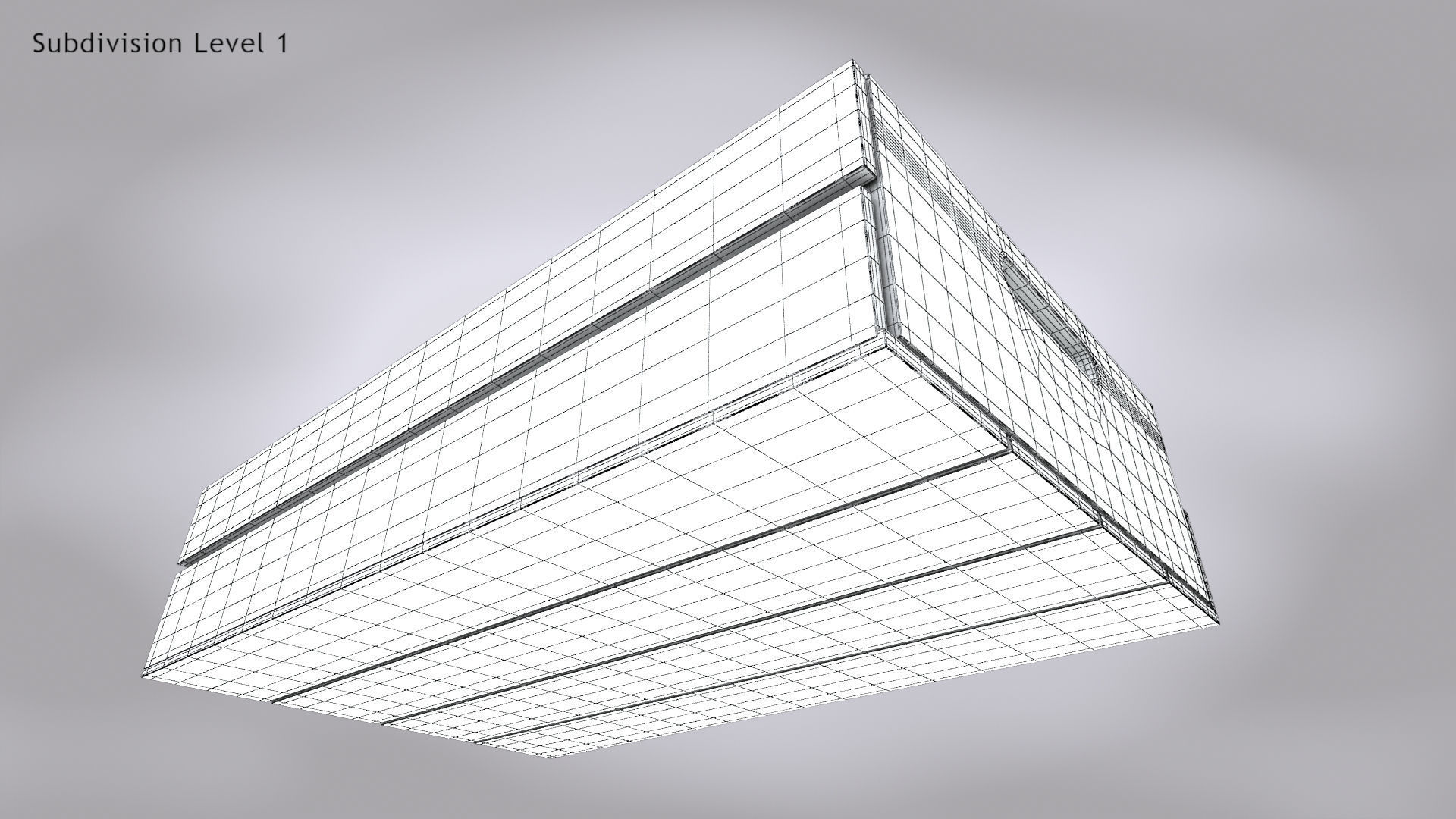 Wooden Crate T3 Low-poly 3D model_13