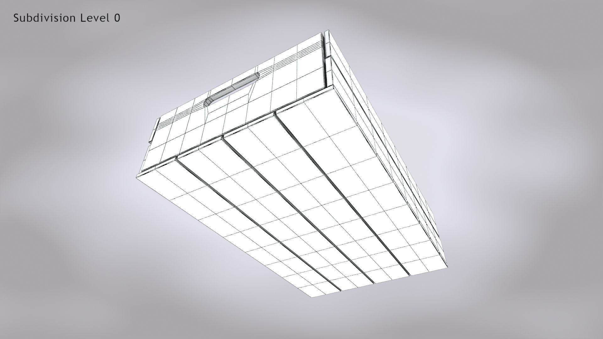 Wooden Crate T3 Low-poly 3D model_8