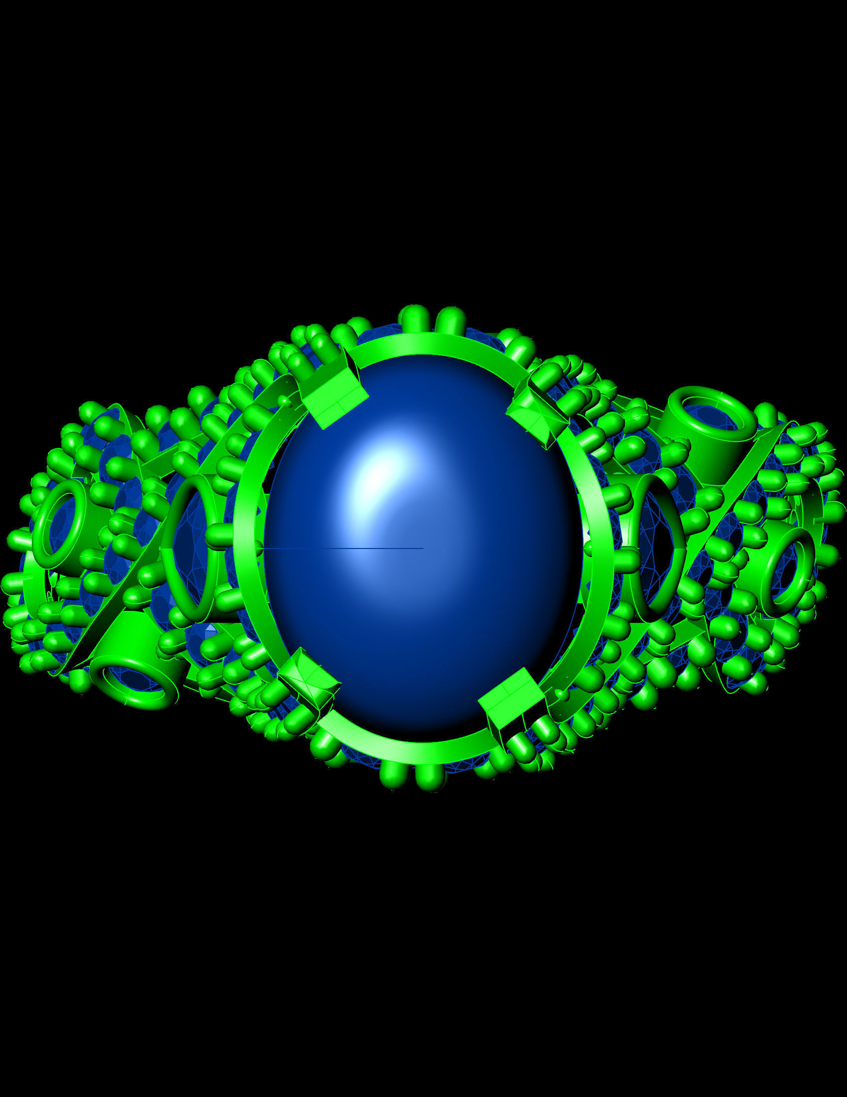 Special Ring A25 3D print model_12