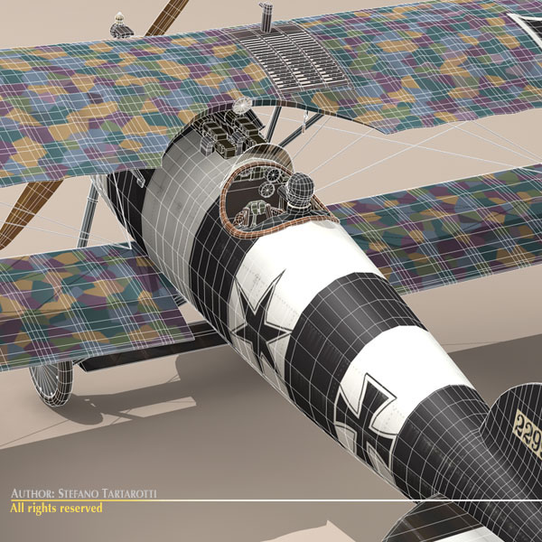Albatros D Va jasta 26 3D model_6