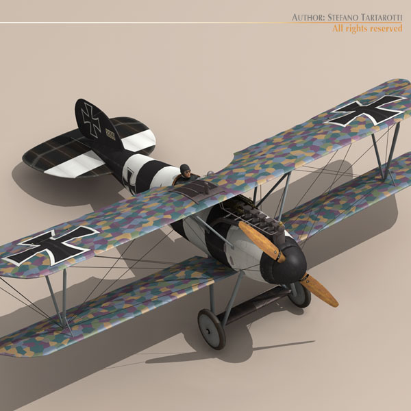 Albatros D Va jasta 26 3D model_4