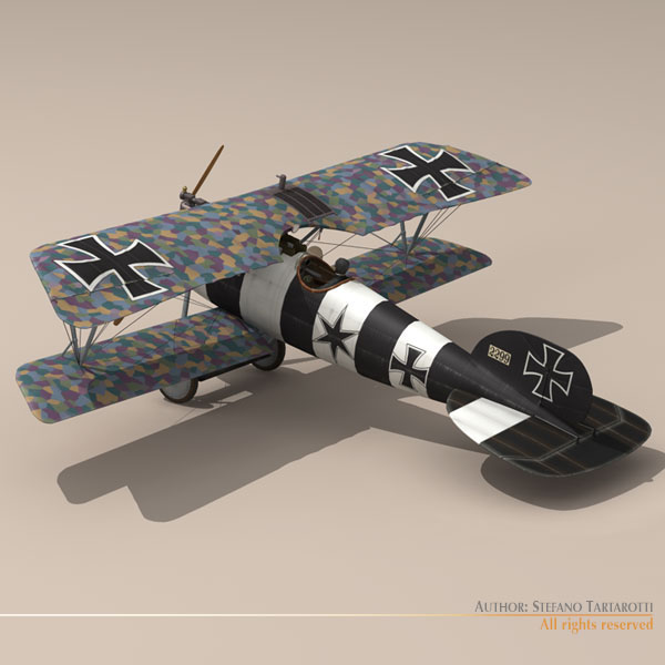 Albatros D Va jasta 26 3D model_9
