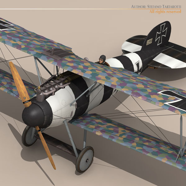 Albatros D Va jasta 26 3D model_7
