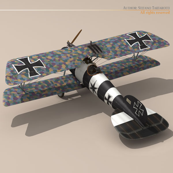 Albatros D Va jasta 26 3D model_8