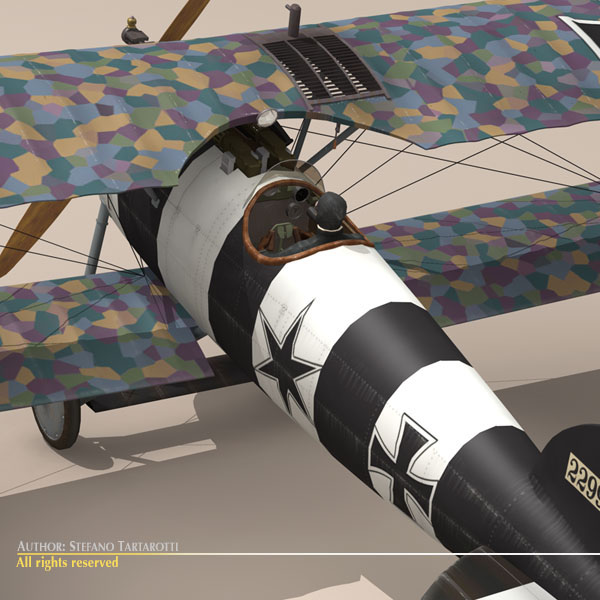 Albatros D Va jasta 26 3D model_5