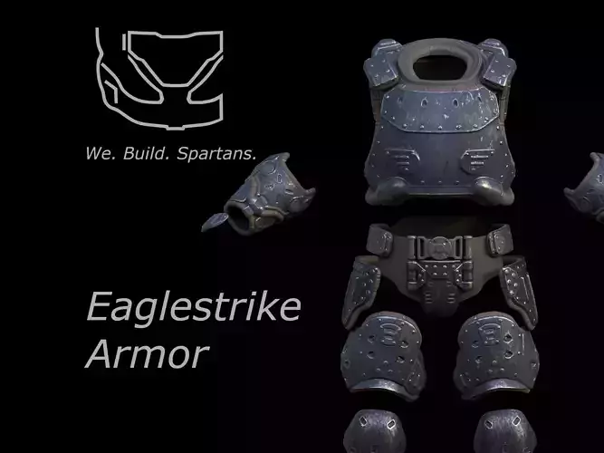 HALO Eaglestrike armor 3d print files 3D print model